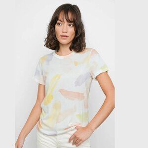 Rails Fitted Crew Chiaro Pastel Print T-Shirt with short sleeves – Size S